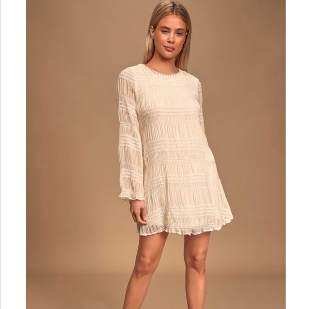 Lulu’s Ruched Sequined Shift Dress